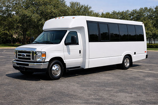 18-passenger minibus available for charter in Bend, OR
